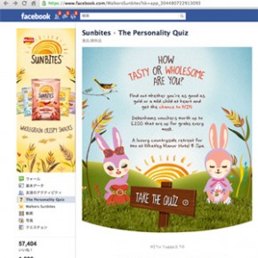 「SUNBITES」(UKのお菓子)Facebookキャンペーンイラスト